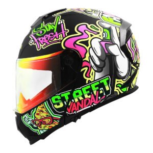 CASCO RODA REVENGE PRO LED NEGRO MATE STREET L MICA ROJA ABATIBLE SVS