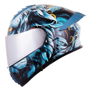 CASCO RODA PILOT NEGRO WEREWOLF MICA ESPEJO M ABATIBLE SVS