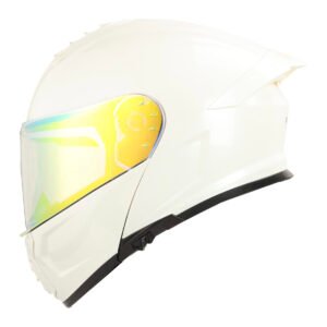 CASCO RODA PILOT BLANCO MICA DORADA XXL ABATIBLE SVS