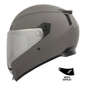 CASCO RODA SCORPION GRIS MATE MICA PLATEADA M CERRADO SVS