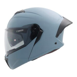 CASCO RODA BOOSTER SP AZUL MATE MICA HUMO L ABATIBLE SVS