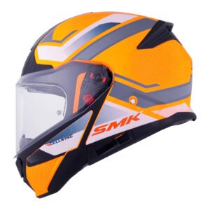 CASCO SMK GULLWING NARANJA MATE SUPERTOUR MA765 S ABATIBLE SVS