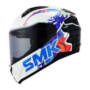 CASCO SMK BIONIC YOUTH BLANCO SPLASH GL154 MICA HUMO M CERRADO