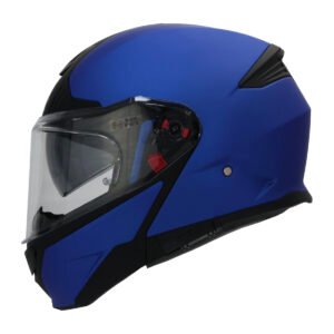 CASCO SMK GULLWING AZUL MATE FLAME BLUE MA500 XXXL ABATIBLE SVS
