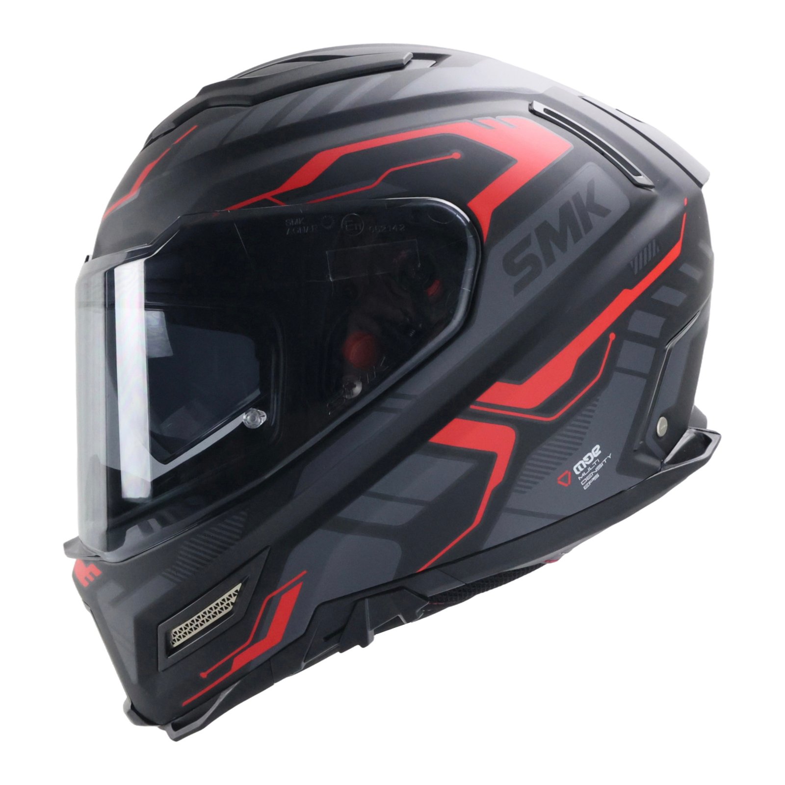 CASCO SMK AGNAR NEGRO MATE TEKTRON MA263 MICA HUMO L CERRADO SVS