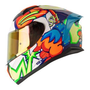 CASCO SHAFT SH582SP EVO NARANJA MAGIC MICA TRANSPARENTE REPUESTO ROJO L CERRADO