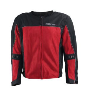 CHAMARRA JAEGER NEGRO/ROJO TALLA GRANDE MESH RODA