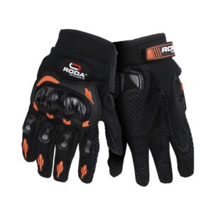 GUANTES RODA CON LIMPIA MICA/TOUCHSCREEN NARANJA/NEON TALLA MEDIANO