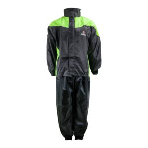 IMPERMEABLE 2 PIEZAS NEGRO/AMARILLO SET TALLA EXTRA GRANDE