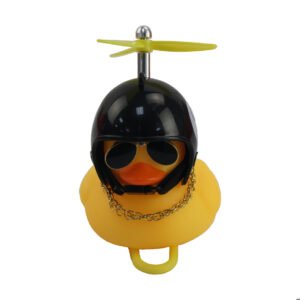 PATO DECORATIVO AMARILLO CON CASCO MODELO 1