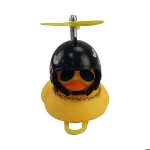 PATO DECORATIVO AMARILLO CON CASCO MODELO 5