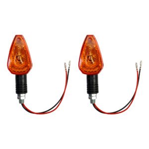 DIRECCIONAL UNIVERSAL SET CON RESORTE MEDIANA AMBAR 12 V MARCA RODA