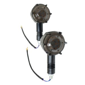 DIRECCIONAL DELANTERA/TRASERA CHOPPERS BOBBER ARO ROJO LED SET 12V
