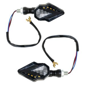 DIRECCIONAL DELANTERA/TRASERA DIAMANTE SECUENCIAL CON LUZ CUARTO ROJO LED SET 12V