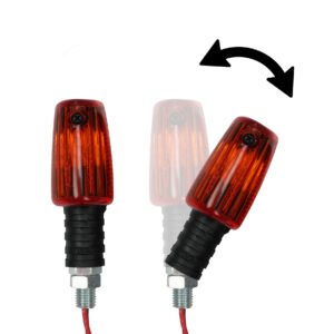 DIRECCIONAL UNIVERSAL SET CON RESORTE AX MINI AMBAR 12 V MARCA RODA