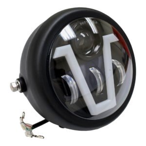 FARO DELANTERO LED MODELO 138 CON CARCASA LUZ ALTA 43W/BAJA 43W/LUZ AUXILIAR 6W 12V LM 3550-4000
