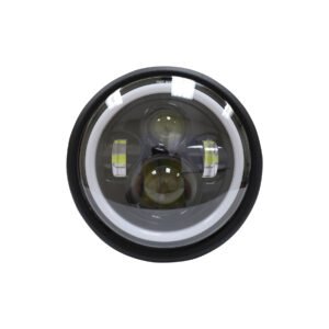FARO DELANTERO LED MODELO 01 CON CARCASA LUZ ALTA 30W/BAJA 21.5W/OJO ANGEL 1.6W 12V LM 2200-2900