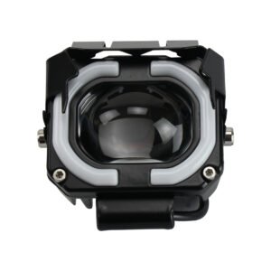FARO AUXILIAR LED CUADRADO CON LUPA 40 W / ESTROBO / OJO ANGEL 7.5W 12V LM 1800