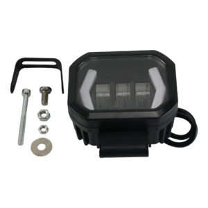 FARO AUXILIAR 3 LEDS OCTAGONAL 30W / ESTROBO / OJO ANGEL AZUL 6W 12V LM 1200