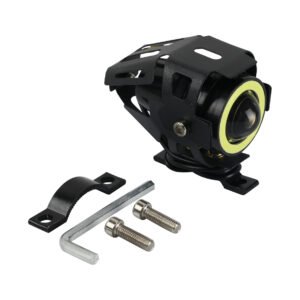 FARO AUXILIAR LED MINI CON PROTECCION LUPA / ESTROBO / OJO ANGEL BLANCO 5W 12V LM 500