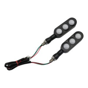 DIRECCIONAL DELANTERA/TRASERA MODELO ZXD-7 ROJO SECUENCIAL LED SET 12V