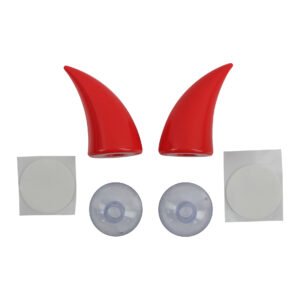 CUERNO DECORATIVO 60MM CASCO ROJO (5 PARES)