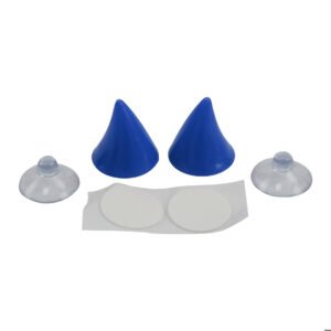 CUERNO DECORATIVO 30MM CASCO AZUL (5 PARES)