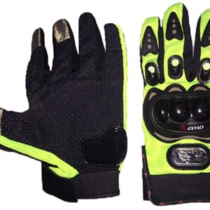 GUANTES CON PROTECTOR DE PLASTICO - EN VERDE T-L Y T-XL