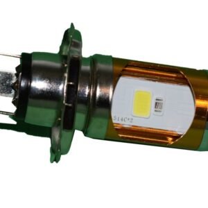 FOCO H4  DE LED - LUZ BLANCA CON UN LED DE COLORES COB