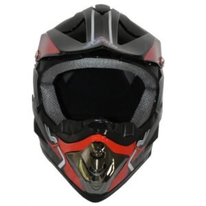 CASCO CROSS WLT-125 #13 (DOT) - EN NEGRO CON ROJO