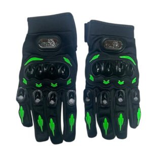 GUANTES NEGROS - NUDILLOS DE PLASTICO EN FLECHA