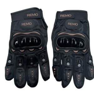 GUANTES NEGROS - NUDILLOS DE PLASTICO CLASICO