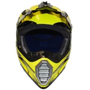 CASCO CROSS WLT126 (DOT) - AMARILLO CON NEGRO