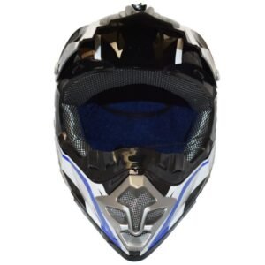 CASCO CROSS RS188 (DOT) - NEGRO CON BLANCO