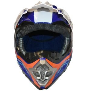 CASCO CROSS RS188 (DOT) - BLANCO Y ROJO