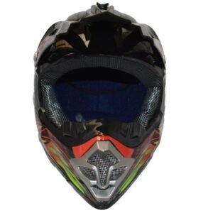 CASCO CROSS RS188 (DOT) - ROJO CON NEGRO