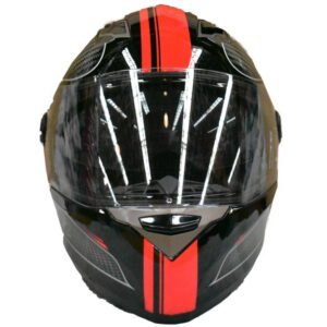 CASCO CERRADO 09B (DOT) - CON FRANJA ROJA