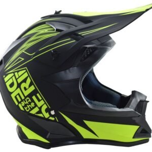 CASCO CROSS RN166 (DOT) - COLOR NEGRO CON VERDE