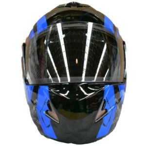 CASCO ABATIBLE TALLA L - NEGRO CON AZUL