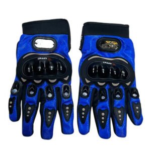 GUANTES - AZUL CON NEGRO Y PROTECTOR EN NUDILLOS WCC120