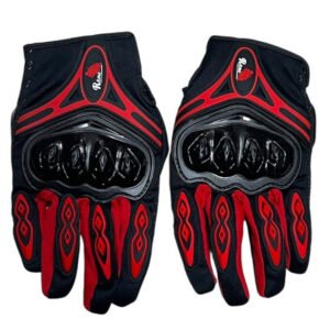 GUANTES - ROJO CON NEGRO Y PROTECTOR EN NUDILLOS WATT60