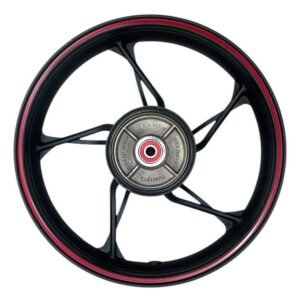 RIN TRASERO (17) NEGRO CON FILO ROJO - PARA 250Z