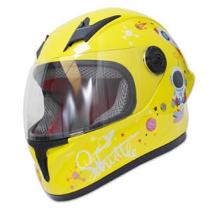 CASCO INTEGRAL PARA NIÑO WLT506 - EN AMARILLO