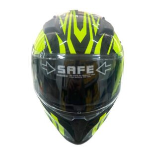 CASCO INTEGRAL WLT108 (DOT) - EN AMARILLO Y NEGRO