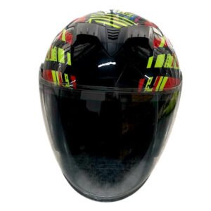 CASCO 3/4 WLT600 (DOT) - EN NARANJA Y VIVOS DE COLORES