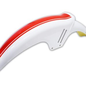 SALPICADERA DELANTERA EN BLANCO CON ROJO - PARA FT150 GTS (2016-18)