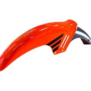SALPICADERA DELANTERA EN NARANJA CON NEGRO - PARA DT150 SPORT (2017-18)