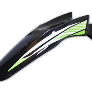 SALPICADERA DELANTERA EN NEGRO CON VERDE - PARA DM200 (2016-20)