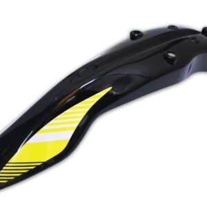 SALPICADERA DELANTERA EN NEGRO CON AMARILLO - PARA DM150 (2017-19)