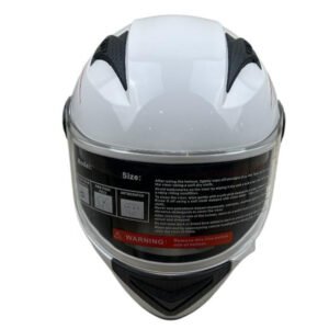 CASCO H111 INTEGRAL - BLANCO FILOS ROJOS MATE